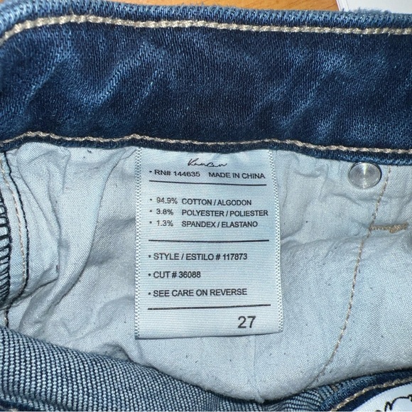 KanCan Jeans 27 Skinny Dark Wash Cropped Distressed *Maurices Exclusive* NWOT - Picture 6 of 7